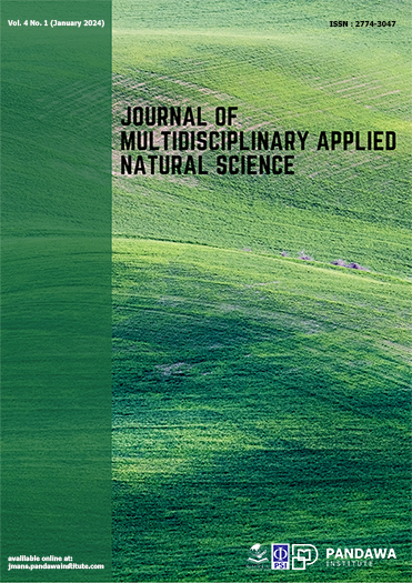 					View Vol. 4 No. 1 (2024): Journal of Multidisciplinary Applied Natural Science
				